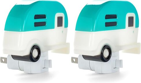 Camco Camper Nightlight | Features A 360-Degree Swivel Base | Includes (1) 120V LED Bulb | Blue Color (53103),One Size in Kuwait