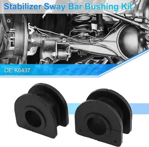 No.K6437 Front Left Front Right Stabilizer Sway Bar Bushing Kit for CADILLAC ESCALADE 2002-2006 Rubber Suspension Kit Black 2 Pcs in Saudi Arabia