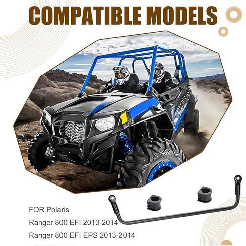 Rear Stabilizer Bar & Steering Bushing For Polaris Ranger 800 EFI 2013-2014 (Only for EFI Edition) 1016353-458 in Saudi Arabia