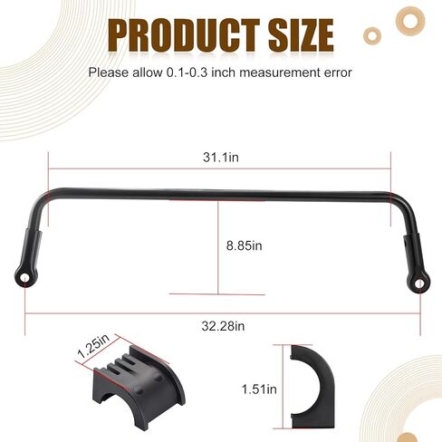 Rear Stabilizer Bar & Steering Bushing For Polaris Ranger 800 EFI 2013-2014 (Only for EFI Edition) 1016353-458 in Saudi Arabia