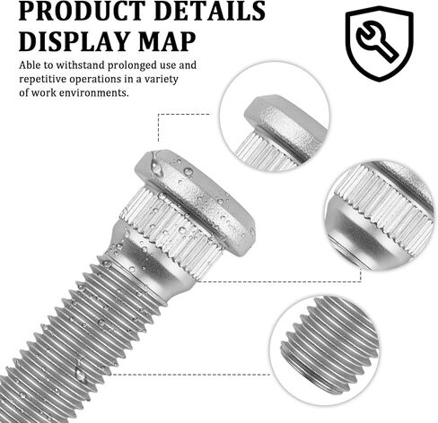 5PCS M12×1.50 Wheel Studs OEM#90113SA0015,90113SA0003,Durable Steel Lug Studs Compatible with Honda & Compatible with Acura,Essential Car Accessories Replacement Wheel Lug Bolts in Saudi Arabia