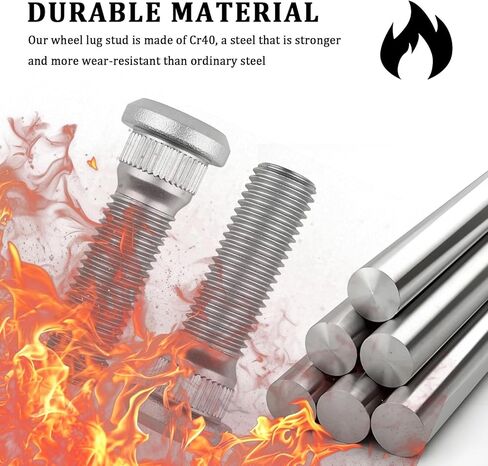 5PCS M12×1.50 Wheel Studs OEM#90113SA0015,90113SA0003,Durable Steel Lug Studs Compatible with Honda & Compatible with Acura,Essential Car Accessories Replacement Wheel Lug Bolts in Saudi Arabia