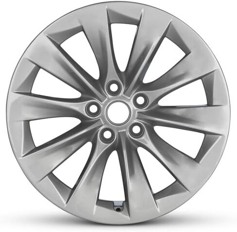 19x8 inch OEM Direct Replacement Aluminum Wheel - Recond for Tesla Model S 2016–2020 5-120mm Silver 19 in Rim 105933700A in Saudi Arabia