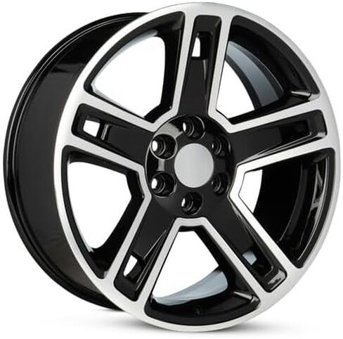 عجلة ألومنيوم بديلة جديدة مقاس 22 × 9 بوصة OEM لـ 1992-2023 كاديلاك إسكاليد 6-139.7 مم أسود 22 بوصة حافة 19301160 in Saudi Arabia