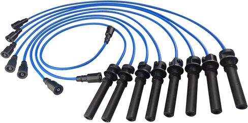 High Performance Racing Spark Plug Wires Compatible with Dodge Ram 1500/2500/ 3500 2003-2005 Durango 2004-2005 5.7L V8 Blue in Kuwait