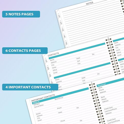 2026-2027 Monthly Planner - Monthly Planner 2026-2027 from Jul. 2026 to Dec. 2027, Academic Planners with Inner Pocket, 8.5" x 11" in Saudi Arabia