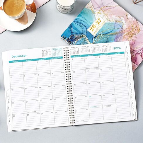 2026-2027 Monthly Planner - Monthly Planner 2026-2027 from Jul. 2026 to Dec. 2027, Academic Planners with Inner Pocket, 8.5" x 11" in Saudi Arabia