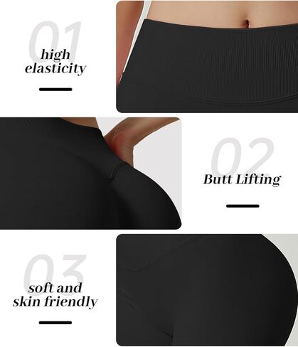 Women Workout Impact Shorts Scrunch Butt Lifting Gym Yoga Seamless Booty High Waisted Hidden Biker Shorts in Saudi Arabia