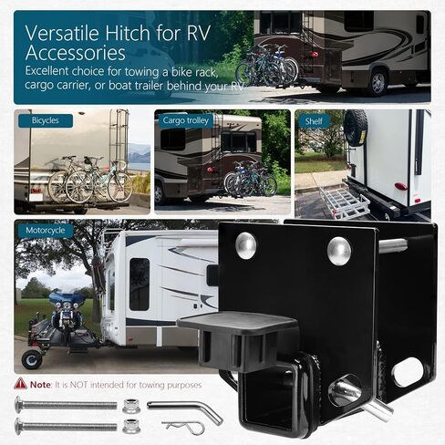 Chelhead RV Bumper Hitch Receiver Heavy Duty 2 Inch Receiver Hitch RV Accessories for RV Owners Towing Trailers Camper Bike Racks Cargo Carriers in Saudi Arabia