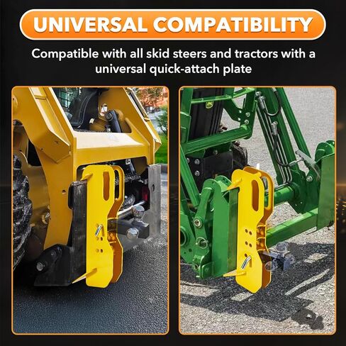 Heavy Duty Skid Hitch Attachment for Skid Steer, 5000/20000 LBS Load Capacity Compatible with Skid Steers and Tractors (Fits 2" Receiver Tubes) in Kuwait