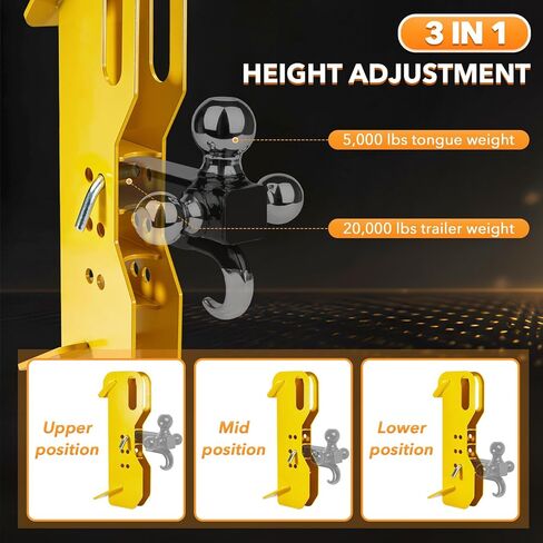 Heavy Duty Skid Hitch Attachment for Skid Steer, 5000/20000 LBS Load Capacity Compatible with Skid Steers and Tractors (Fits 2" Receiver Tubes) in Kuwait