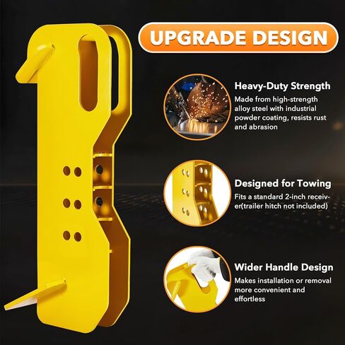 Heavy Duty Skid Hitch Attachment for Skid Steer, 5000/20000 LBS Load Capacity Compatible with Skid Steers and Tractors (Fits 2" Receiver Tubes) in Kuwait