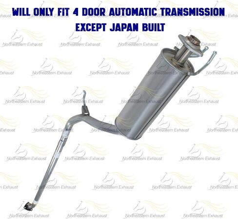 Exhaust Resonator Pipe Compatible for 2006-2011 Honda Civic 1.8L | Stainless Steel | Northeastern Exhaust | Includes Gaskets, Clamp, and Bolt kits | Automotive Replacement Part | Direct Fit in Saudi Arabia