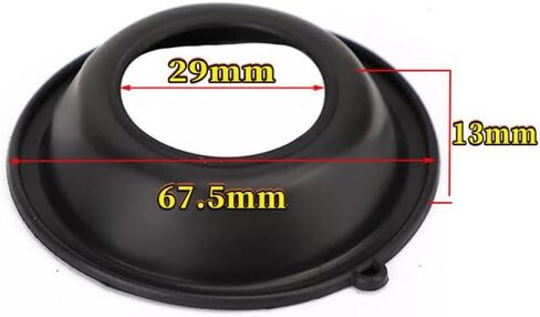 4X المكربن ​​شريحة الحجاب الحاجز 2.5mm متوافق مع قطع غيار السيارات والدراجات النارية ATV نماذج XL 650 V Transalp ATC250 TRX250 TRX300 TRX350 250SX 8K1927225B in Kuwait