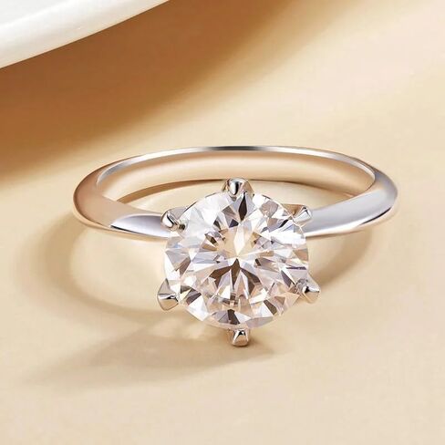 Super Flash Classic Women Ring for Women 1-3ct Moissanite Laboratory Diamonds Ring S925 Silver Eternity Gift Wedding Jewelry Band in Saudi Arabia