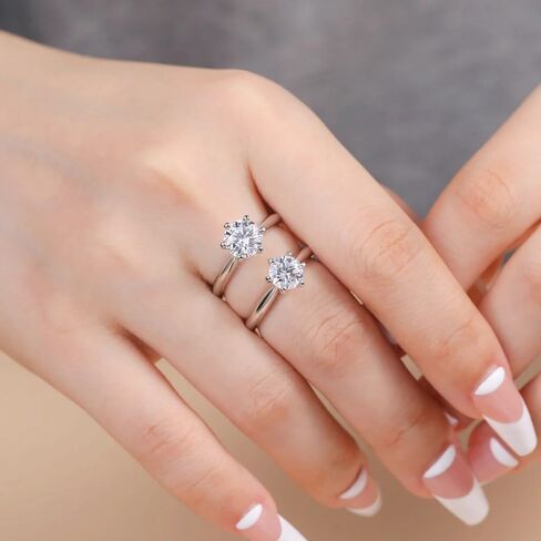 Super Flash Classic Women Ring for Women 1-3ct Moissanite Laboratory Diamonds Ring S925 Silver Eternity Gift Wedding Jewelry Band in Saudi Arabia