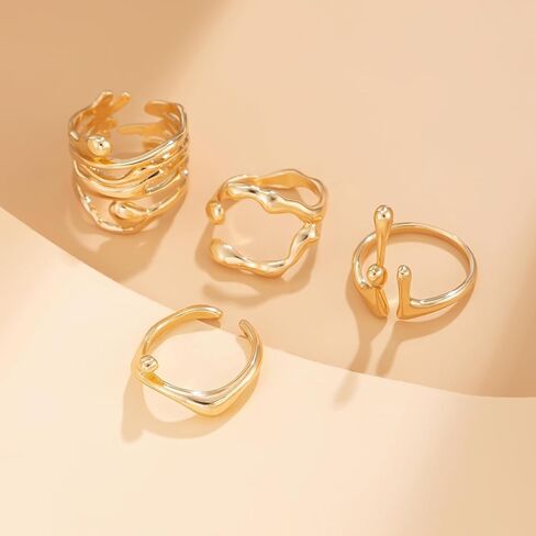 Stackable Rings for Women Stacking Rings Knuckle for Women Ring Sets Jewelry in Saudi Arabia