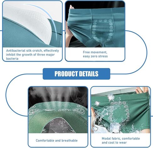 Energy Field Men's Underwear, 5Pcs Magnetic Energetic Men Pants, 's Boxers Briefs, Proplshove Underwear for bulge enhancer in Saudi Arabia
