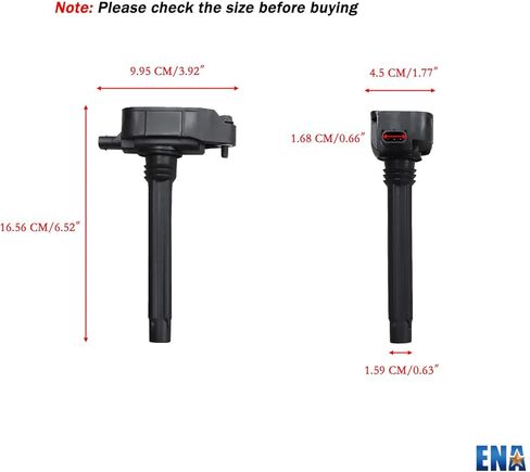 ENA Set of 6 Ignition Coil Pack Compatible with Jeep Chrysler Dodge Pacifica Voyager Durango Ram Grand Cherokee Wrangler V6 3.6L 2016 2017 2018 2019 2020 Replacement for UF807 68223569AB 68223569AC in Kuwait