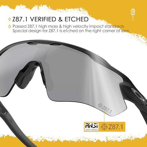 ANSI Z87.1 Replacement Lenses For Oakley Flak Jacket XLJ OO9009 Sunglasses - Gainsboro in Kuwait