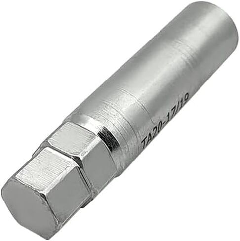 TA20-17/19 10 Point Spline Lug Nut, 17mm + 19mm Hex Drive Splined Nut Wheel Key Lock Tool Socket for Passenger Cars, Small SUVs in Saudi Arabia