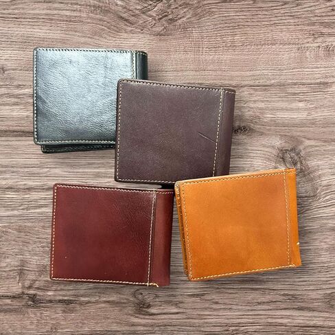 Western Leather Wallet for Men – Embossed Rooster Design – Classic Bifold Style with Tooled Texture in Saudi Arabia