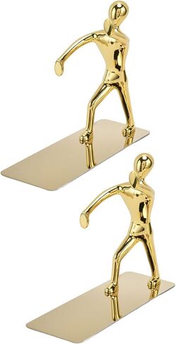 سدادة كتاب رجالية من الفولاذ المقاوم للصدأ لمنع الانزلاق، سدادة كتاب رجالية من الفولاذ المقاوم للصدأ مزخرفة من الفولاذ المقاوم للصدأ لتزيين المكتب المنزلي هدية عيد ميلاد in Kuwait