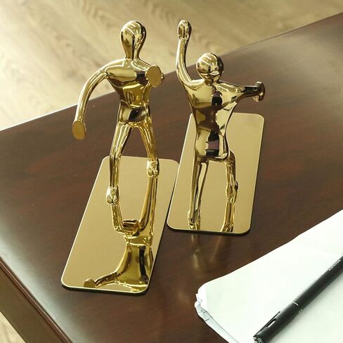 سدادة كتاب رجالية من الفولاذ المقاوم للصدأ لمنع الانزلاق، سدادة كتاب رجالية من الفولاذ المقاوم للصدأ مزخرفة من الفولاذ المقاوم للصدأ لتزيين المكتب المنزلي هدية عيد ميلاد in Kuwait