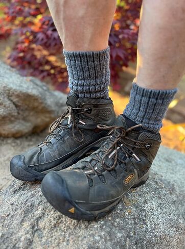 WARRIOR ALPACA SOCKS - Unisex Ultimate Toasty Trekkers - Thick, Warm, Alpaca Socks For Men & Women to Wear with Shoes. in Saudi Arabia
