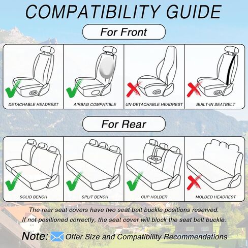 Car Seat Covers for Ford Ranger 1998-2011 2019-2025,Breathable Nappa Leather Car Seat Protector,Full Seat Cover Automotive Seat Cushion with Airbag Compatible(5 Seats,Black-Red) in Saudi Arabia