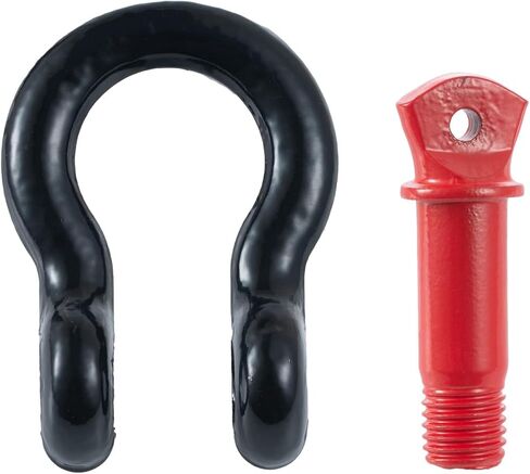 تكبل حلقة D 1/2 بوصة للخدمة الشاقة قطعة واحدة من الأغلال 8 طن (17700 رطل) أقصى قوة للكسر مع دبوس 0.98 بوصة لحزام السحب ونش استعادة المركبات على الطرق الوعرة in Kuwait