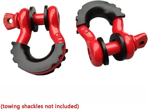 Riloer Towing Shackles Bumper Protector for 3/4" or 5/8" Shackles D-Ring Shackle Isolator with Washers in Saudi Arabia