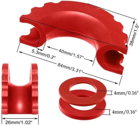 Riloer Towing Shackles Bumper Protector for 3/4" or 5/8" Shackles D-Ring Shackle Isolator with Washers in Saudi Arabia