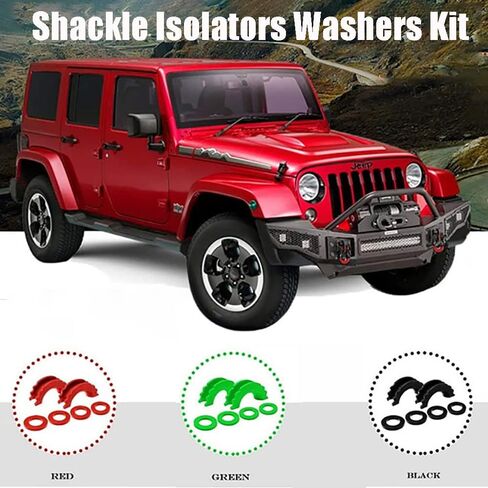 Riloer Towing Shackles Bumper Protector for 3/4" or 5/8" Shackles D-Ring Shackle Isolator with Washers in Saudi Arabia