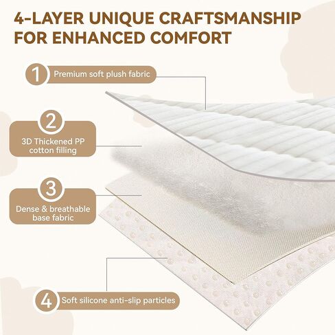 غطاء أريكة OTOB للكلاب قابل للغسل في جميع الفصول، أغطية أريكة ناعمة من القطيفة غير قابلة للانزلاق لأريكة سرير الكلب، غطاء حماية مريح وصديق للأثاث للحيوانات الأليفة (كريمي، 23.6 بوصة × 47.2 بوصة) in Kuwait