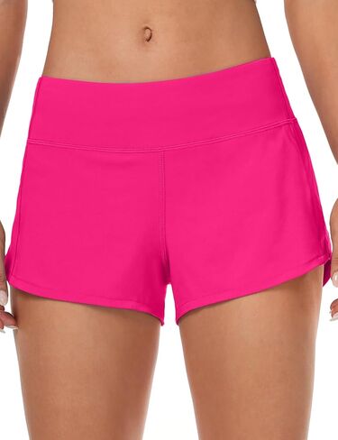 HeyNuts Focus Athletic Shorts for Women, Low Waisted Workout Gym Running Shorts with Liner 2.5" in Saudi Arabia