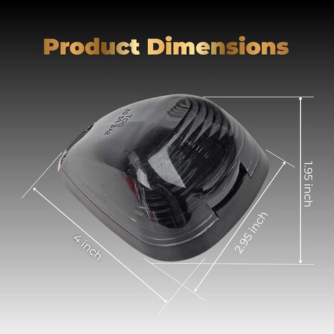 5 X Cab Marker Light, Smoke Lens with Amber T10 LED Roof Running Lights, Top Clearance Light for 1999-2016 Ford F150 F250 F350 F450 F550 F650 F750 E150 E250 E350 E450 Super Duty Pickup Truck in Saudi Arabia