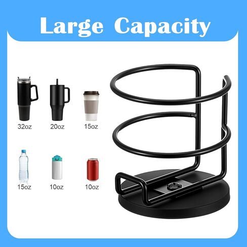 2 Pack Magnetic Cup Holder, Heavy Duty Metal Drink Holder, 3.46 inch/8.8 cm Strong Magnetic Base, Magnet Cup Caddy for Refrigerator Treadmill Truck Boat Bus Car in Kuwait