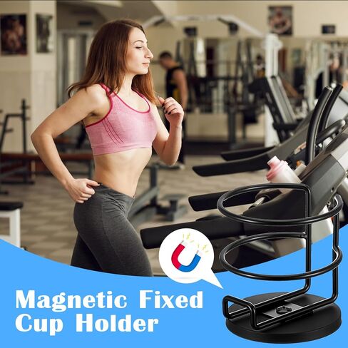 2 Pack Magnetic Cup Holder, Heavy Duty Metal Drink Holder, 3.46 inch/8.8 cm Strong Magnetic Base, Magnet Cup Caddy for Refrigerator Treadmill Truck Boat Bus Car in Kuwait