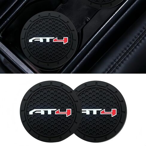 2Pcs Car Cup Holder Coaster for GMC Sierra Yukon Acadia AT4 Accessories Auto Anti Slip Cup Holder Insert Coaster Car Interior Accessories (for AT4) in Saudi Arabia