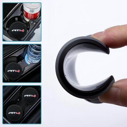 2Pcs Car Cup Holder Coaster for GMC Sierra Yukon Acadia AT4 Accessories Auto Anti Slip Cup Holder Insert Coaster Car Interior Accessories (for AT4) in Saudi Arabia