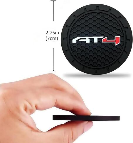 2Pcs Car Cup Holder Coaster for GMC Sierra Yukon Acadia AT4 Accessories Auto Anti Slip Cup Holder Insert Coaster Car Interior Accessories (for AT4) in Saudi Arabia