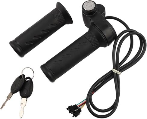 EBike 20X Full Twists Throttle, 3 Pin EBike Throttle Grip with Waterproof Joint, Right Hand Full Twists Throttle, 12V-72V EBikes Throttle Grip for Scooters and Electric Bicycles (COLOR:22mm/0.87in) in Saudi Arabia