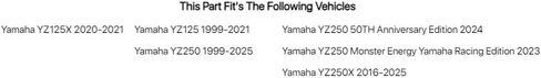 كابل خانق تاسك متوافق مع Yamaha YZ125 1999-2021/YZ250 1999-2025 in Saudi Arabia
