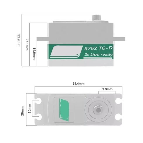 PTK 9752TG-D 1/8 1/10 High-Voltage High-Speed ​​Car Model Short-Body Servo(PTK 9752TG-D) in Saudi Arabia