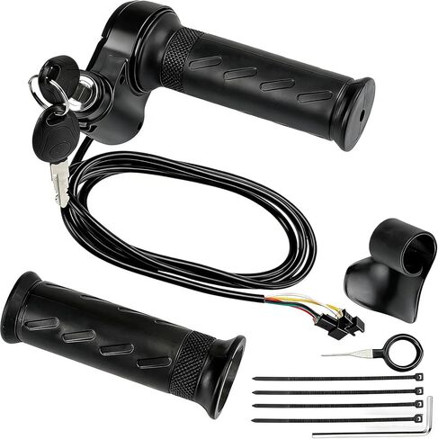 Full Twist Throttle for Ridstar Q20/Q20Lite/Q20Pro/H20/H26Pro/H20 with LED Display Key Lock Waterproof Ebike Quick Throttle Grips Kit for Electric Dirt Bike Scooter Mountain Bike Ebike in Saudi Arabia