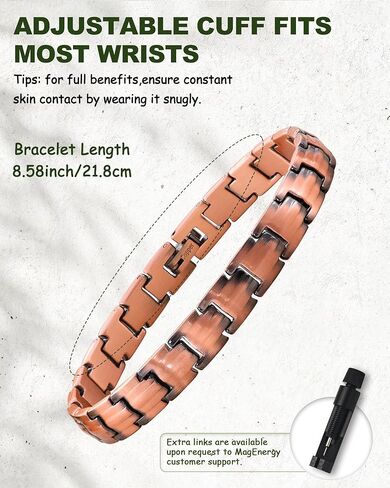 MagEnergy Copper Bracelets for Women, 100% Solid Copper Bracelets, Pure, Raw Handmade Copper Jewelry Gifts in Saudi Arabia