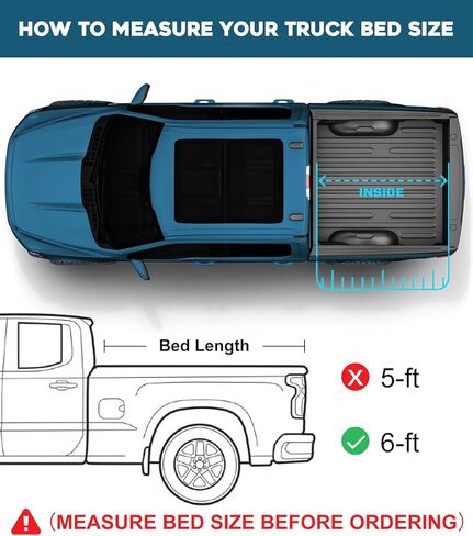 FRP Hard Tri Fold Truck Bed Tonneau Cover Fits 2024-2026 Tacoma 6ft Bed (73.7") w/Track System | PRX3 | On Top | in Saudi Arabia