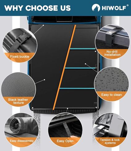 Soft Roll Up Truck Bed Tonneau Cover Fits 2020-2026 Gladiator JT 5ft Bed (60.3") w/Track System | PR3 | in Saudi Arabia