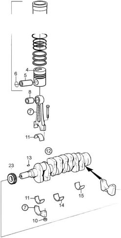 Piston Chamber Ring Kit 3817033 Compatible With Penta AD TAMD KAD KAMD 31 32 41 42 43 44 L 300 HS1 A E 4-cylinder Diesel 876528 in Saudi Arabia